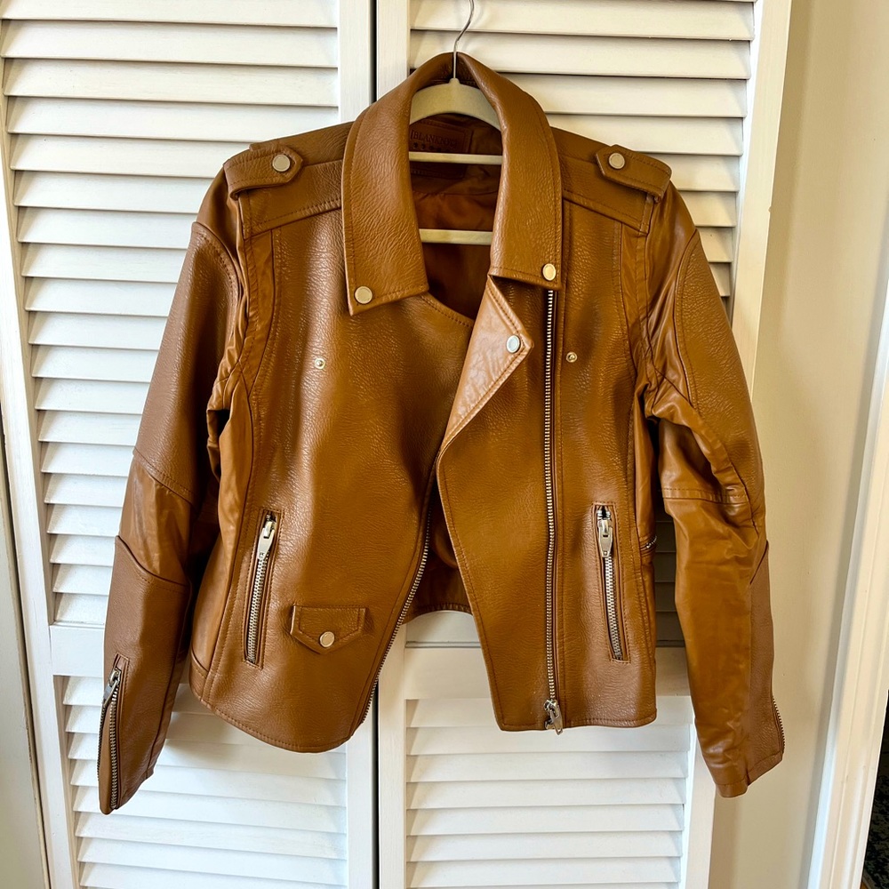 Blank NYC Faux Leather Jacket, Tan